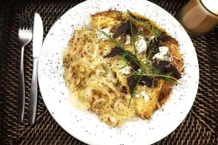 Biltong and Feta Cheese Omelette