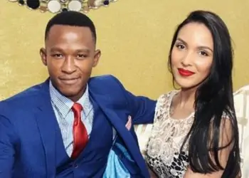 Monique Muller reacts after court rules in favour of Katlego Maboe