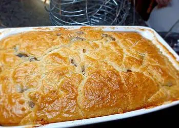 This creamy chicken pie with soft pastry and vegetables is comfort food bliss