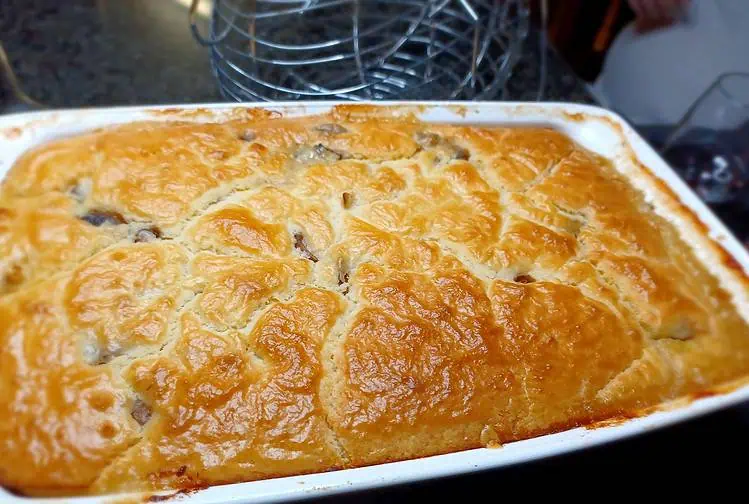 This creamy chicken pie with soft pastry and vegetables is comfort food bliss