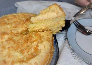 Try this dilicious fluffy and light layerd vanilla custard cake.