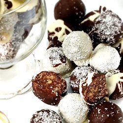 Amarula, Coconut, and Chocolate Truffles