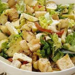 Crunchy Apple and Ciabatta Salad