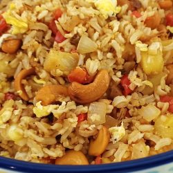 Pineapple Fried Rice (Vegetarian/Vegan Option)