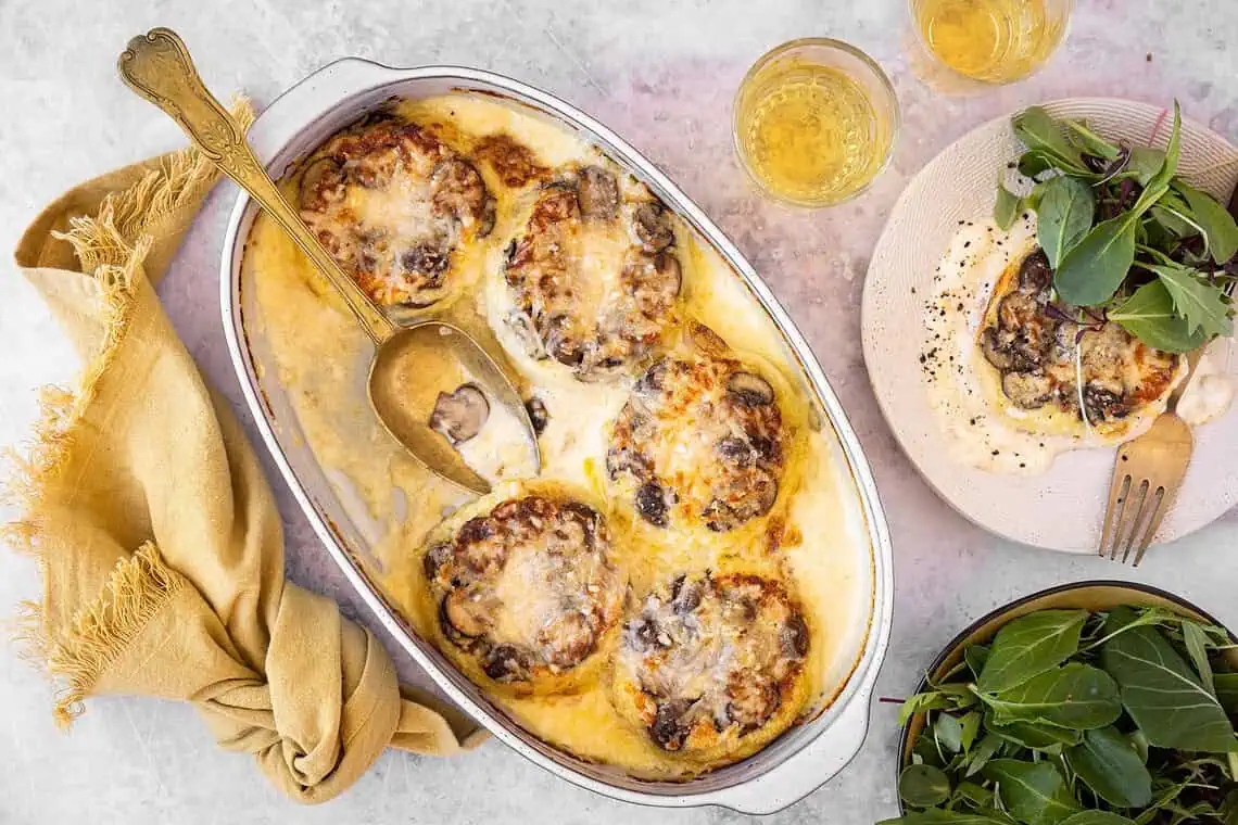 Twice Baked Mushroom Soufflé