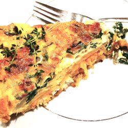 Haddock and Spinach Frittata