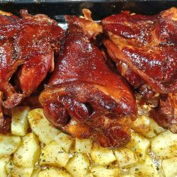 Glaze Pork Shanks Cooked to Perfection