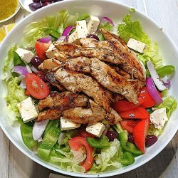 Quick and Easy Chicken Greek Salad Your Family Will Love