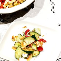 Crunchy Cucumber and Coconut Salad