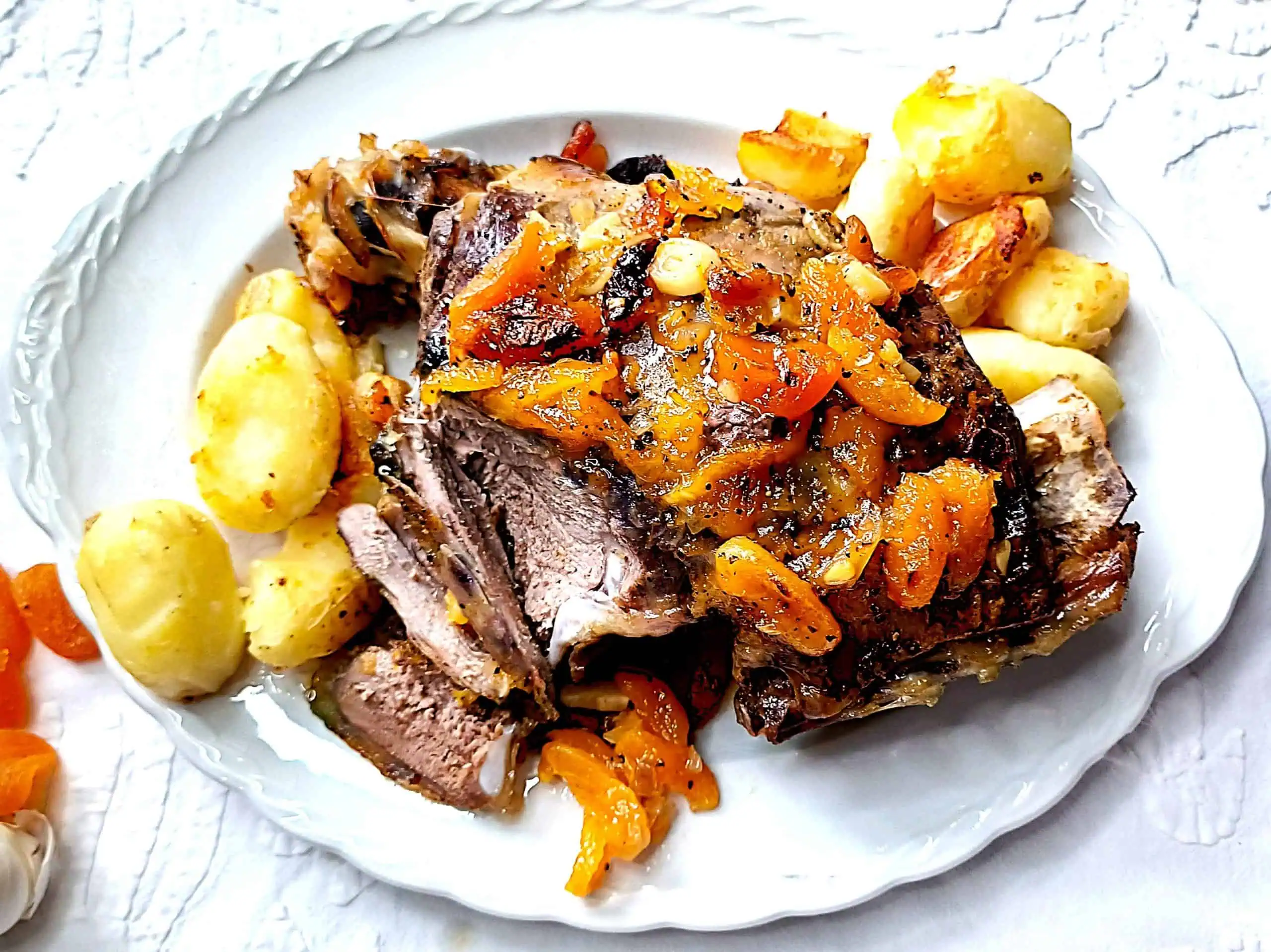 South African Apricot-Glazed Leg of Lamb